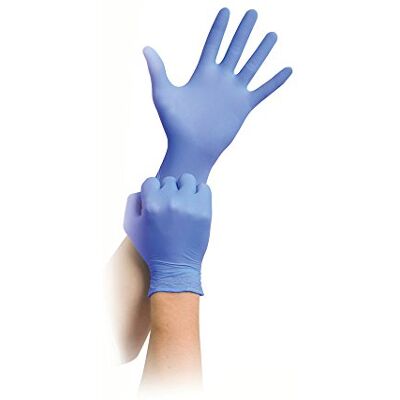 Maimed solution 100 Nitril-Handschuhe puderfrei, blau-violett, 100 Stück, S Maimed solution 100 Nitril-Handschuhe puderfrei, blau-violett, 100 Stück, S