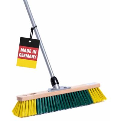 BawiTec BawiBlitz Straßenbesen 60cm mit Teleskopstiel PET Besen Stiel Besenstiel Spezielle zweifarbige Kunstfaser-Borsten, Inkl. Metall-Teleskopstiel verstellbar, Wechselsystem BawiTec BawiBlitz Straßenbesen 60cm mit Teleskopstiel PET Besen Stiel Besenstiel Spezielle zweifarbige Kunstfaser-Borsten, Inkl. Metall-Teleskopstiel verstellbar, Wechselsystem