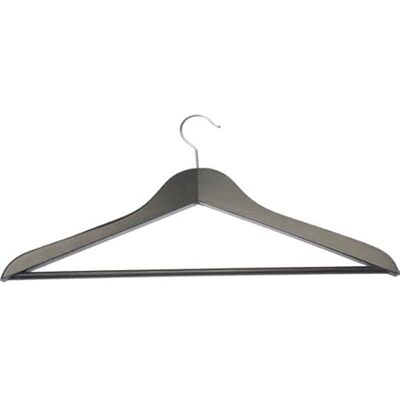 Hagspiel GmbH - Co KG 705017 - Antrazitbetsad Holzkleiderbügel - Kleidungshaken - 44cm Hagspiel GmbH - Co KG 705017 - Antrazitbetsad Holzkleiderbügel - Kleidungshaken - 44cm