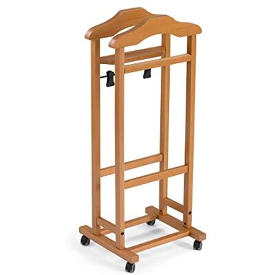 Arredamenti Italia 2003 MIXER Diener/Kleiderständer, massives Buchenholz, 46 x 105 x 37 cm, Kirsche Arredamenti Italia 2003 MIXER Diener/Kleiderständer, massives Buchenholz, 46 x 105 x 37 cm, Kirsche