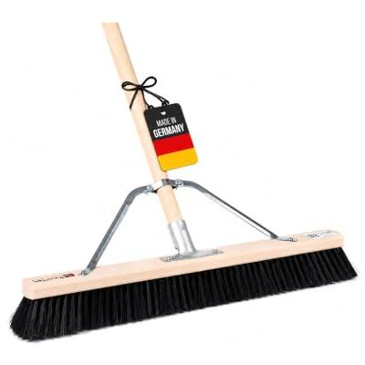 BawiTec Profi Saalbesen 60cm mit Stiel 160cm weiche Kunsthaar Borsten Besen Stabi Spezieller Stielstabilisator/Zusatzhalterung, Besenstiel Ø28mm, Weiche Feine Kunsthaar-Poly-Borsten BawiTec Profi Saalbesen 60cm mit Stiel 160cm weiche Kunsthaar Borsten Besen Stabi Spezieller Stielstabilisator/Zusatzhalterung, Besenstiel Ø28mm, Weiche Feine Kunsthaar-Poly-Borsten