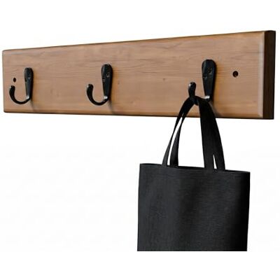 Amig Wandgarderobe Mehrfach 320 x 70 x 53 mm Aufhänger in Farbe Akazie/schwarz Hergestellt aus HOLZ + ZAMAK. Mod. CM36 Amig Wandgarderobe Mehrfach 320 x 70 x 53 mm Aufhänger in Farbe Akazie/schwarz Hergestellt aus HOLZ + ZAMAK. Mod. CM36