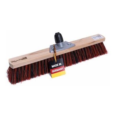 BawiTec Profi Straßenbesen Arenga Mix Borsten 50cm Breit Besen ohne Stiel Universal-Kunststoff-Stielhalter, Für Stiele mit Gewinde, Spezielle Borstenmischung BawiTec Profi Straßenbesen Arenga Mix Borsten 50cm Breit Besen ohne Stiel Universal-Kunststoff-Stielhalter, Für Stiele mit Gewinde, Spezielle Borstenmischung