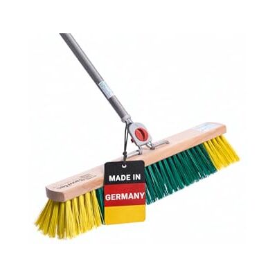 BawiTec BawiBlitz Straßenbesen 40cm 4-Loch-System mit Stiel PET Besen Besenstiel Spezielle zweifarbige Kunstfaser-Borsten, Inkl. Aluminiumstiel 145cm Lang, Wechselsystem BawiTec BawiBlitz Straßenbesen 40cm 4-Loch-System mit Stiel PET Besen Besenstiel Spezielle zweifarbige Kunstfaser-Borsten, Inkl. Aluminiumstiel 145cm Lang, Wechselsystem