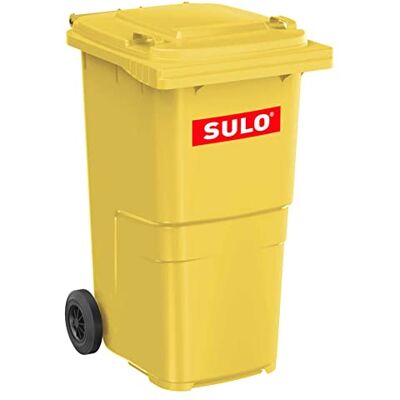 Sulo Müllgroßbehälter fahrbar 240 Liter gelb Sulo Müllgroßbehälter fahrbar 240 Liter gelb