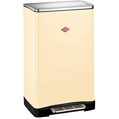 WESCO Big Double Boy, in der Farbe Mandel verfügt über zwei getrennte Mülleimer 41 x 35 x 65 cm, je x 18 Liter WESCO Big Double Boy, in der Farbe Mandel verfügt über zwei getrennte Mülleimer 41 x 35 x 65 cm, je x 18 Liter