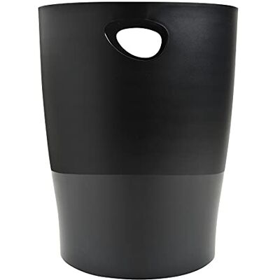 Exacompta 453014D ECOBIN 8er Pack Papierkorb EcoBlack 15 Liter mit Griffen. Eleganter und robuster Papierkorb und Mülleimer im modernen Design schwarz Blauer Engel Exacompta 453014D ECOBIN 8er Pack Papierkorb EcoBlack 15 Liter mit Griffen. Eleganter und robuster Papierkorb und Mülleimer im modernen Design schwarz Blauer Engel
