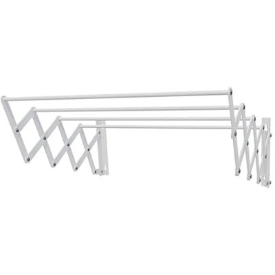 Well Home Verstellbarer Wand-Wäscheständer aus Metall - 60cm x 3m Well Home Verstellbarer Wand-Wäscheständer aus Metall - 60cm x 3m