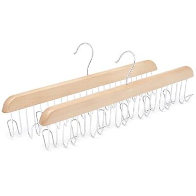 Amazon Holz-Gürtelhalter, 2 Stück, 40x15.5 cm, Natürlich Amazon Holz-Gürtelhalter, 2 Stück, 40x15.5 cm, Natürlich