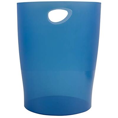 Exacompta 45360D ECOBIN 8er Pack Papierkorb 15 Liter mit Griffen. Eleganter und robuster Papierkorb und Mülleimer im modernen Design Königblau transluzent Exacompta 45360D ECOBIN 8er Pack Papierkorb 15 Liter mit Griffen. Eleganter und robuster Papierkorb und Mülleimer im modernen Design Königblau transluzent