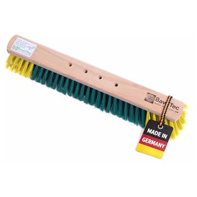 BawiTec BawiBlitz Straßenbesen 60cm Breit 4-Loch-System PET Besen ohne Stiel Spezielle zweifarbige Kunstfaser-Borsten, Buchenholzkörper, Für Garten Haus und Hof BawiTec BawiBlitz Straßenbesen 60cm Breit 4-Loch-System PET Besen ohne Stiel Spezielle zweifarbige Kunstfaser-Borsten, Buchenholzkörper, Für Garten Haus und Hof