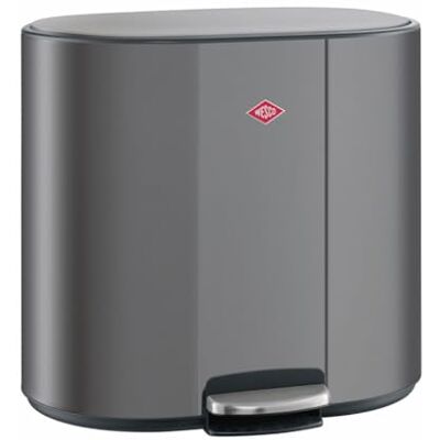 WESCO Multicollector 3 Tretabfalleimer graphit matt pulverbeschichtetes Stahlblech, 1 x 25 Liter und 2 x 12 Kunststoffbehälter, Metall-Fußtritt, praktischer Handgriff, Geruchsfilter, Deckelarretierung WESCO Multicollector 3 Tretabfalleimer graphit matt pulverbeschichtetes Stahlblech, 1 x 25 Liter und 2 x 12 Kunststoffbehälter, Metall-Fußtritt, praktischer Handgriff, Geruchsfilter, Deckelarretierung