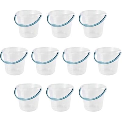 keeeper mika 10x Eimer mit integrierter Mess-Skala und ergonomischem Griff, 10 l, Natur-Transparent keeeper mika 10x Eimer mit integrierter Mess-Skala und ergonomischem Griff, 10 l, Natur-Transparent