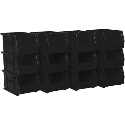 Akro-Mils 30237black Kunststoff stapelbar zum Aufhängen Akro Bin, 9–1/4-Zoll von 6 von 12,7 cm, Schwarz, 30237BLACK Akro-Mils 30237black Kunststoff stapelbar zum Aufhängen Akro Bin, 9–1/4-Zoll von 6 von 12,7 cm, Schwarz, 30237BLACK