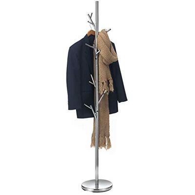 IDIMEX Kleiderständer ZENO aus Metall, Chrom Garderobenständer, Jackenständer mit 6 praktischen Haken. Ideal für Flur und Eingangsbereich IDIMEX Kleiderständer ZENO aus Metall, Chrom Garderobenständer, Jackenständer mit 6 praktischen Haken. Ideal für Flur und Eingangsbereich