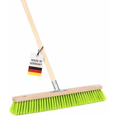 BawiTec Profi Straßenbesen 60cm Neon-Grüne Borsten mit Stiel 140cm Besen Besenstiel Stabil und Robust, mit Metall-Stielhalter, Für Garten und Aussenbereiche BawiTec Profi Straßenbesen 60cm Neon-Grüne Borsten mit Stiel 140cm Besen Besenstiel Stabil und Robust, mit Metall-Stielhalter, Für Garten und Aussenbereiche