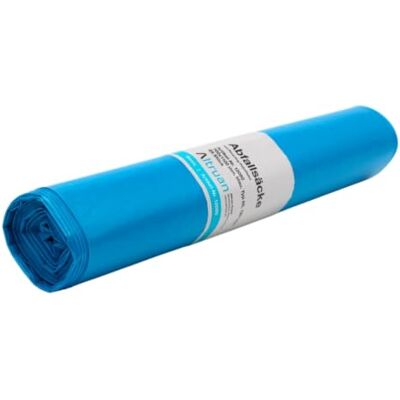 ALTRUAN Müllsäcke 120 Liter Typ 60 Basic, Blau, reißfest, 700 x 1.100 mm, 25 Stück (1 Rolle) ALTRUAN Müllsäcke 120 Liter Typ 60 Basic, Blau, reißfest, 700 x 1.100 mm, 25 Stück (1 Rolle)