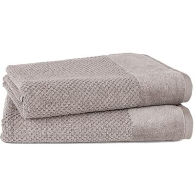 Pure Badetuch 70x140cm 2er-Pack aus 100% Baumwolle Taupe Waschbar bis 60°C, trocknergeeignet Oeko-tex zertifiziert Pure Badetuch 70x140cm 2er-Pack aus 100% Baumwolle Taupe Waschbar bis 60°C, trocknergeeignet Oeko-tex zertifiziert