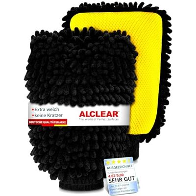 ALCLEAR 95C2 Chenille Zottelhandschuhe, 2er Set, 22x17 cm, Autopflege ALCLEAR 95C2 Chenille Zottelhandschuhe, 2er Set, 22x17 cm, Autopflege