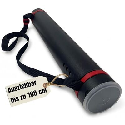 BigDean Posterrolle A0 Schwarz 60-100 cm verstellbar Flipchart Köcher Zeichenrolle Zeichenrollenköcher Plakatrolle BigDean Posterrolle A0 Schwarz 60-100 cm verstellbar Flipchart Köcher Zeichenrolle Zeichenrollenköcher Plakatrolle