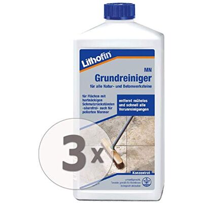 Lithofin MN Grundreiniger 3 l Zum Grundreinigen gebrauchter Böden von poliertem Marmor und Kalkstein Lithofin MN Grundreiniger 3 l Zum Grundreinigen gebrauchter Böden von poliertem Marmor und Kalkstein