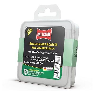 BALLISTOL Filz Reiniger Klassik Kal 260-60 Stück BALLISTOL Filz Reiniger Klassik Kal 260-60 Stück