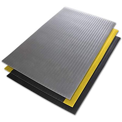 Floordirekt Anti-Ermüdungsmatte Softer-Work-Mat 90 x 400 cm, Grau Ergonomische Arbeitsplatzmatte Gerippte, Rutschhemmende & dämpfende Oberfläche Floordirekt Anti-Ermüdungsmatte Softer-Work-Mat 90 x 400 cm, Grau Ergonomische Arbeitsplatzmatte Gerippte, Rutschhemmende & dämpfende Oberfläche