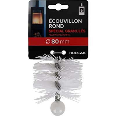 RUECAB Schornsteinbürste Ø 80 mm für Pelletofen/Pelletofen aus Nylon Ø 80 mm, Innengewinde M12 x 1,75 mm, Länge: 150 mm – Schornsteinbürste 80 mm – speziell für Pelletöfen RUECAB Schornsteinbürste Ø 80 mm für Pelletofen/Pelletofen aus Nylon Ø 80 mm, Innengewinde M12 x 1,75 mm, Länge: 150 mm – Schornsteinbürste 80 mm – speziell für Pelletöfen