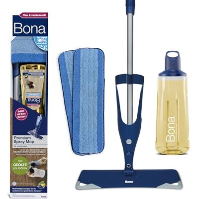 Bona Wischmopp, Bodenwischer mit Sprühfunktion, Premium Spray Mop Wischer Bona Wischmopp, Bodenwischer mit Sprühfunktion, Premium Spray Mop Wischer