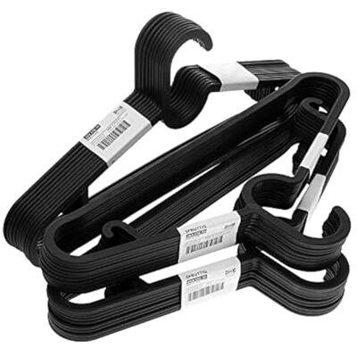 IKEA Spruttig leichte Kleiderbügel aus Kunststoff, 39 cm, Schwarz, 30 Stück IKEA Spruttig leichte Kleiderbügel aus Kunststoff, 39 cm, Schwarz, 30 Stück