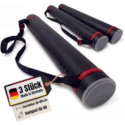 BigDean 3 STÜCK Posterrolle A0 Schwarz 60-100 cm verstellbar Made in Germany BigDean 3 STÜCK Posterrolle A0 Schwarz 60-100 cm verstellbar Made in Germany