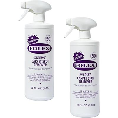 Folex Sofortiger Teppichfleckenentferner, 100 ml, 2 Stück Folex Sofortiger Teppichfleckenentferner, 100 ml, 2 Stück