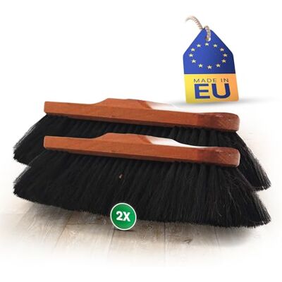 Novaliv 2er Set Zimmerbesen ROSSHAAR Mischung Besen weiche Borsten Schrankbesen Gemischtes Rosshaar Besenkopf Idealer Besen für Laminat und Parkett Rosshaarbesen Mix Naturborsten Stubenbesen Novaliv 2er Set Zimmerbesen ROSSHAAR Mischung Besen weiche Borsten Schrankbesen Gemischtes Rosshaar Besenkopf Idealer Besen für Laminat und Parkett Rosshaarbesen Mix Naturborsten Stubenbesen