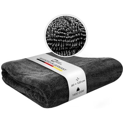 Liquid Elements Auto Trockentuch Black Hole XL 1400 GSM 120x80cm Mikrofasertuch zur Autopflege, extrem saugstark, fusselfrei & oberflächenschonend Liquid Elements Auto Trockentuch Black Hole XL 1400 GSM 120x80cm Mikrofasertuch zur Autopflege, extrem saugstark, fusselfrei & oberflächenschonend