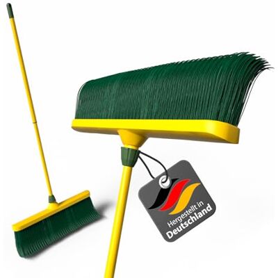 BigDean Krallenbesen XL mit Teleskopstiel gebogenen Borsten Gartenbesen für echte Tiefenreinigung BigDean Krallenbesen XL mit Teleskopstiel gebogenen Borsten Gartenbesen für echte Tiefenreinigung