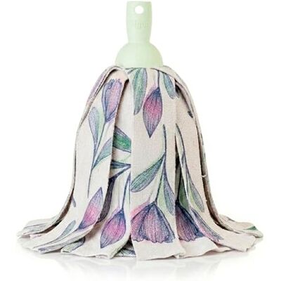 VIGAR Mikrofaser-Mop, Grün, Florganic-Druck, 10 x 10 x 30 cm VIGAR Mikrofaser-Mop, Grün, Florganic-Druck, 10 x 10 x 30 cm