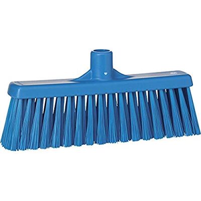 Vikan 31663 Medium Sweep Floor Broom Head, Polypropylene Block, 12-1/4" Polyester Bristle, Blue Vikan 31663 Medium Sweep Floor Broom Head, Polypropylene Block, 12-1/4" Polyester Bristle, Blue