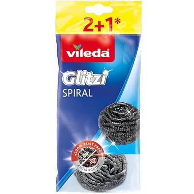 Vileda Edelstahl Spirale 2+1 , Mehrfarbig, 3 St眉ck Vileda Edelstahl Spirale 2+1 , Mehrfarbig, 3 St眉ck