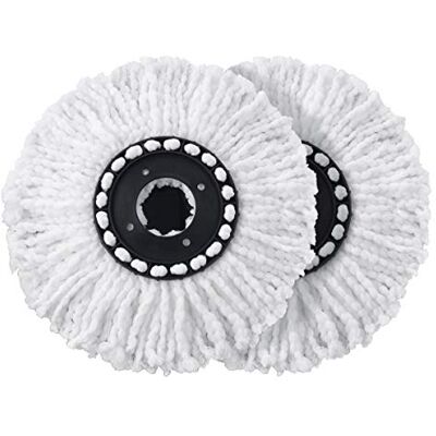 CLEANmaxx Ersatz-Moppaufsatz 2er-Set für Power-Wischmopp Saugfähige Mikrofaser, ideal für Laminat, Parkett & Fliesen CLEANmaxx Ersatz-Moppaufsatz 2er-Set für Power-Wischmopp Saugfähige Mikrofaser, ideal für Laminat, Parkett & Fliesen