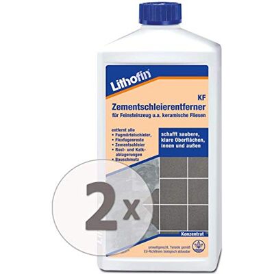 Lithofin KF Zementschleierentferner 2 l Der geruchsmilde Reiniger speziell für den Innenbereich und alle keramischen Beläge Lithofin KF Zementschleierentferner 2 l Der geruchsmilde Reiniger speziell für den Innenbereich und alle keramischen Beläge