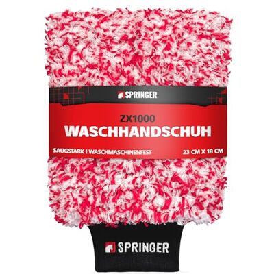 SPRINGER ZX1000 Autowaschhandschuh, Mikrofaser kratzfrei Felgen-Handschuh oberflächenschonend weich & saugstark Mikrofaser-Reinigungshandschuh für Auto, Motorrad & Co. SPRINGER ZX1000 Autowaschhandschuh, Mikrofaser kratzfrei Felgen-Handschuh oberflächenschonend weich & saugstark Mikrofaser-Reinigungshandschuh für Auto, Motorrad & Co.