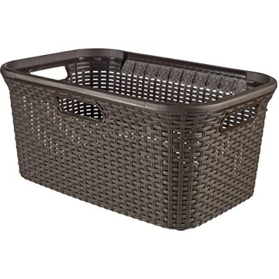 Curver 00708-210-00 Wäschebox Style, 45 L, Dunkelbraun Curver 00708-210-00 Wäschebox Style, 45 L, Dunkelbraun
