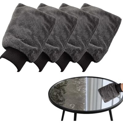Leyof Ultra Wipes Trockenhandschuh, 2027 Neu Mikrofaser Handschuh, Fenster Putzen, Waschbar und Wiederverwendbar, Schonender Waschhandschuh für Auto, KüChe, Duschkabine und Bad (4 pcs) Leyof Ultra Wipes Trockenhandschuh, 2027 Neu Mikrofaser Handschuh, Fenster Putzen, Waschbar und Wiederverwendbar, Schonender Waschhandschuh für Auto, KüChe, Duschkabine und Bad (4 pcs)