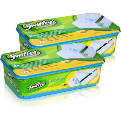 Swiffer 2x Wet Wischtücher Nachfüllpackung 24 Tücher Swiffer 2x Wet Wischtücher Nachfüllpackung 24 Tücher