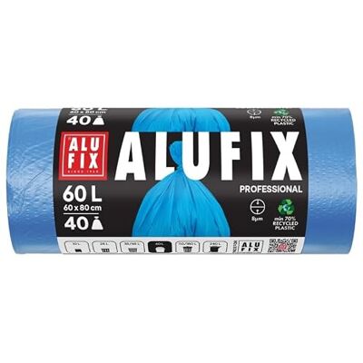 Alufix Economy Müllsäcke/HDPE/ 60x80cm/ 8 μm/ 60l/ 25x40 Stück/Blau Alufix Economy Müllsäcke/HDPE/ 60x80cm/ 8 μm/ 60l/ 25x40 Stück/Blau