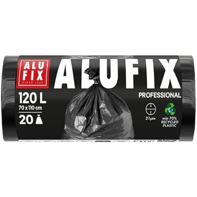 Alufix Economy Müllsäcke/LDPE/ 70x110cm/ 21 μm/ 120l/ 15x20 Stück/schwarz Alufix Economy Müllsäcke/LDPE/ 70x110cm/ 21 μm/ 120l/ 15x20 Stück/schwarz