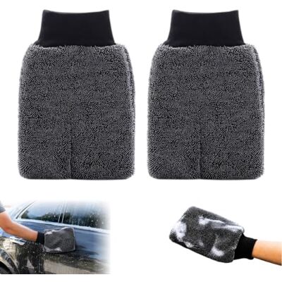 Water Jake Ultra Wipes Trockenhandschuh, Saugstarker Mikrofaser Handschuh Auto Set,2PC Fensterputz Handschuhe & Fensterputzhandschuh aus Mikrofaser, Saugstarker Trockenhandschuh Fenster für Küche & Auto Water Jake Ultra Wipes Trockenhandschuh, Saugstarker Mikrofaser Handschuh Auto Set,2PC Fensterputz Handschuhe & Fensterputzhandschuh aus Mikrofaser, Saugstarker Trockenhandschuh Fenster für Küche & Auto