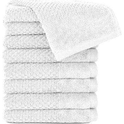 Pure Gästehandtuch 8er-Pack 30x50cm aus 100% Baumwolle Weiß 100% Baumwolle, weich & saugstark Waschbar bis 60∘C, trocknergeeignet Pure Gästehandtuch 8er-Pack 30x50cm aus 100% Baumwolle Weiß 100% Baumwolle, weich & saugstark Waschbar bis 60∘C, trocknergeeignet