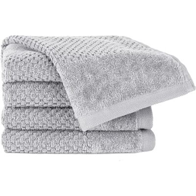 Pure Gästehandtuch 4er-Pack 30x50cm aus 100% Baumwolle Hellgrau 100% Baumwolle, weich & saugstark Waschbar bis 60∘C, trocknergeeignet Pure Gästehandtuch 4er-Pack 30x50cm aus 100% Baumwolle Hellgrau 100% Baumwolle, weich & saugstark Waschbar bis 60∘C, trocknergeeignet
