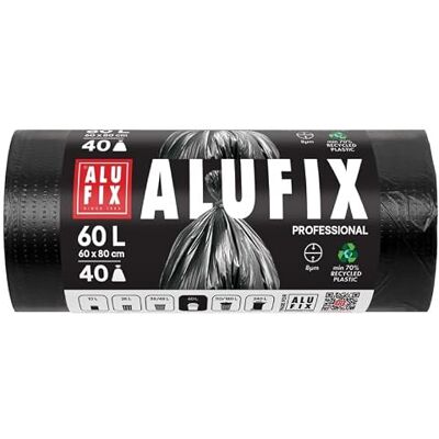 Alufix Economy Müllsäcke/HDPE/ 60x80cm/ 8 μm/ 60l/ 25x40 Stück/schwarz Alufix Economy Müllsäcke/HDPE/ 60x80cm/ 8 μm/ 60l/ 25x40 Stück/schwarz